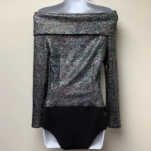 Zara Sparkly Bodysuit Size Small - Picture 4 of 7
